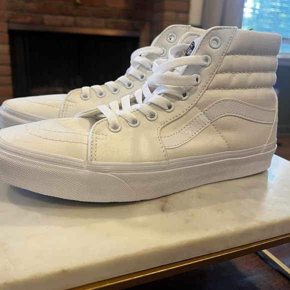 Vans SK8 HI PLATFORM‎ 2 True White Shoes Men 7.5 Women 9 NEW in BOX - Picture 7 of 10